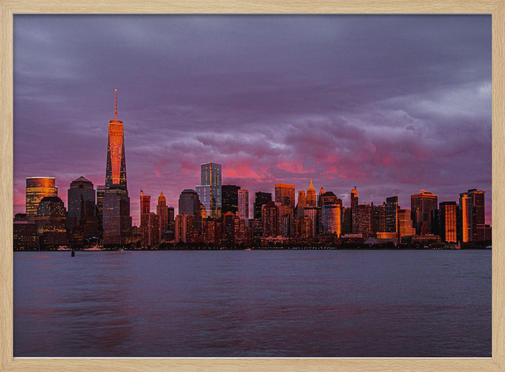 New York City Sunset Poster