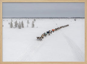 Crossroads in the tundra Poster