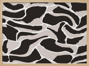 Beige And Brown Tiger Pattern Poster