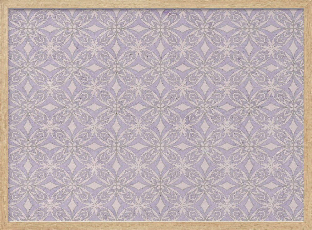 Purple Tiles Pattern Poster