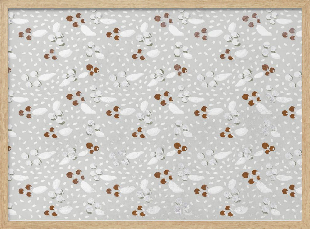 Berries in Winter Square Poster