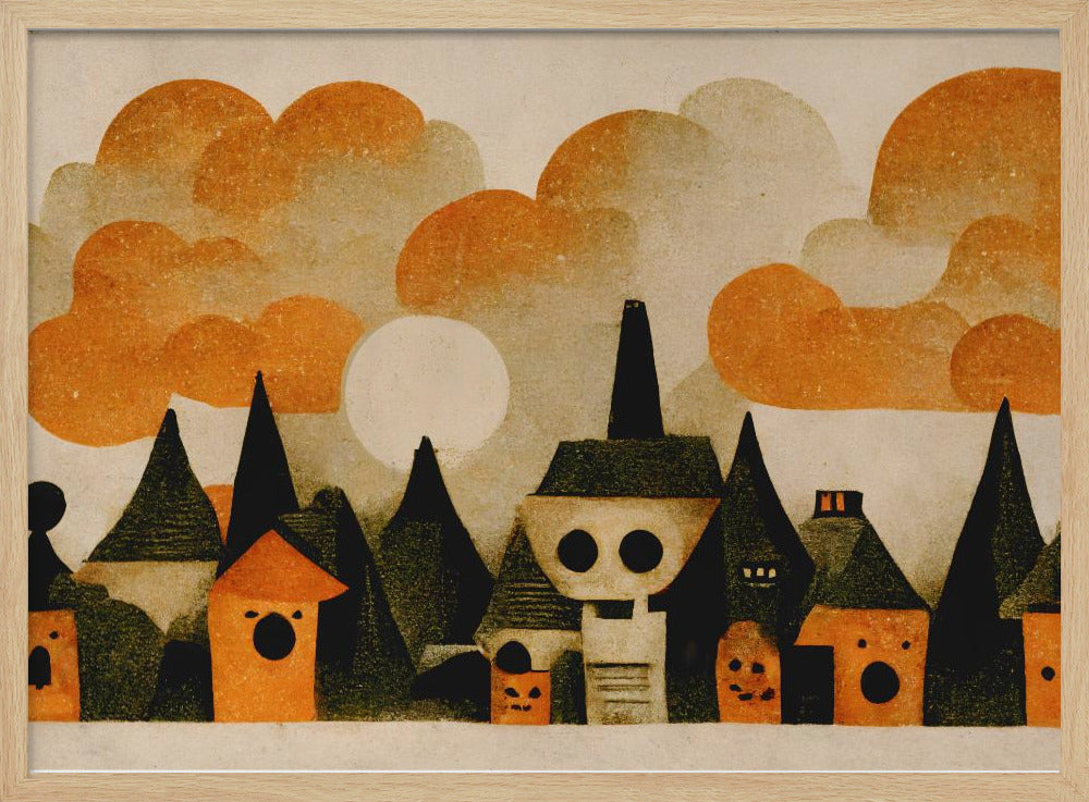 Spooky Wooky Village Poster