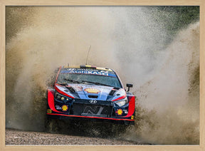 Hyundai WRC Rally Car Poster