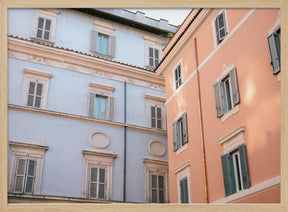 Trastevere in Lilac and Pink Poster