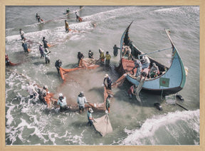 Fishermen on Cox's Bazar Poster