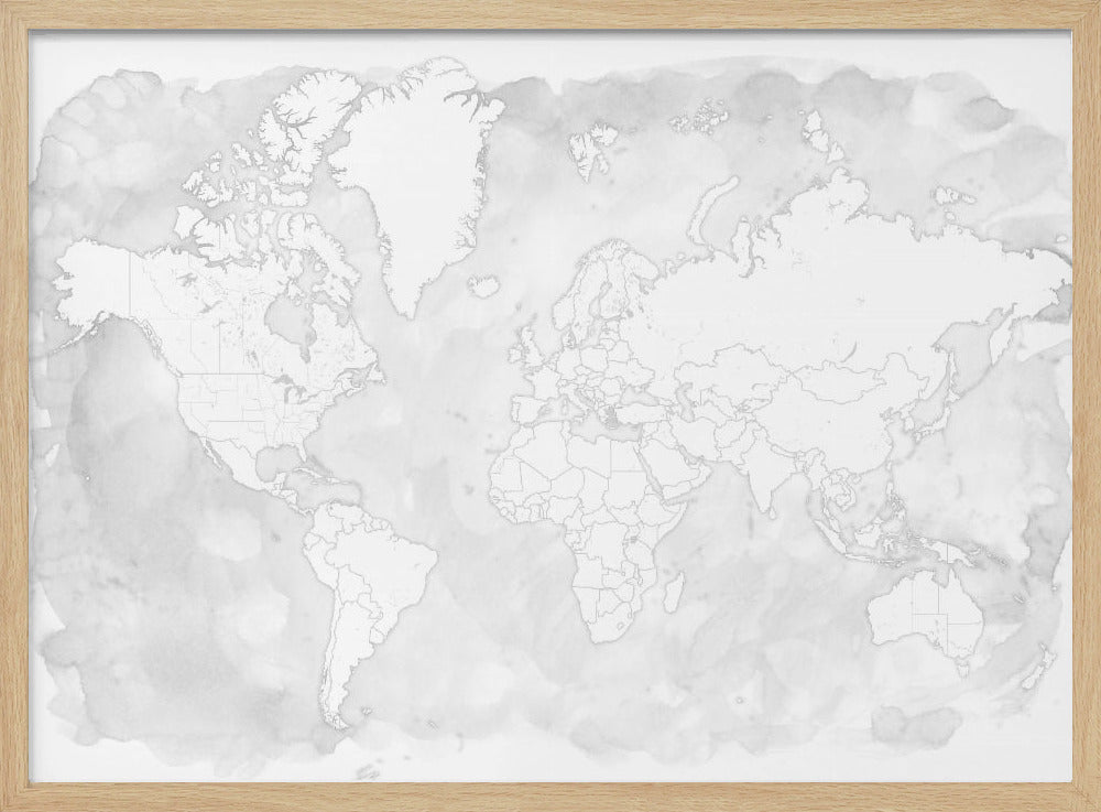 Xandi world map Poster