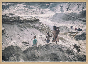 Children from the quarry in Jaflong Poster