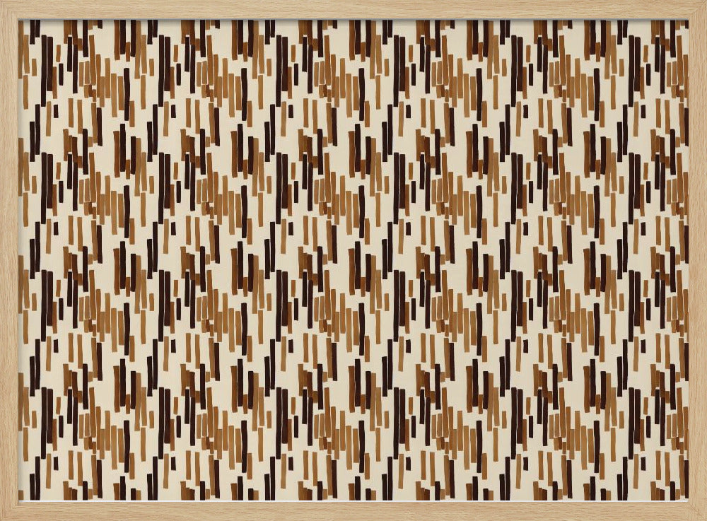 Brown Stripes Pattern Poster