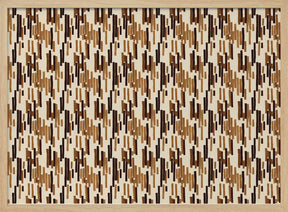 Brown Stripes Pattern Poster