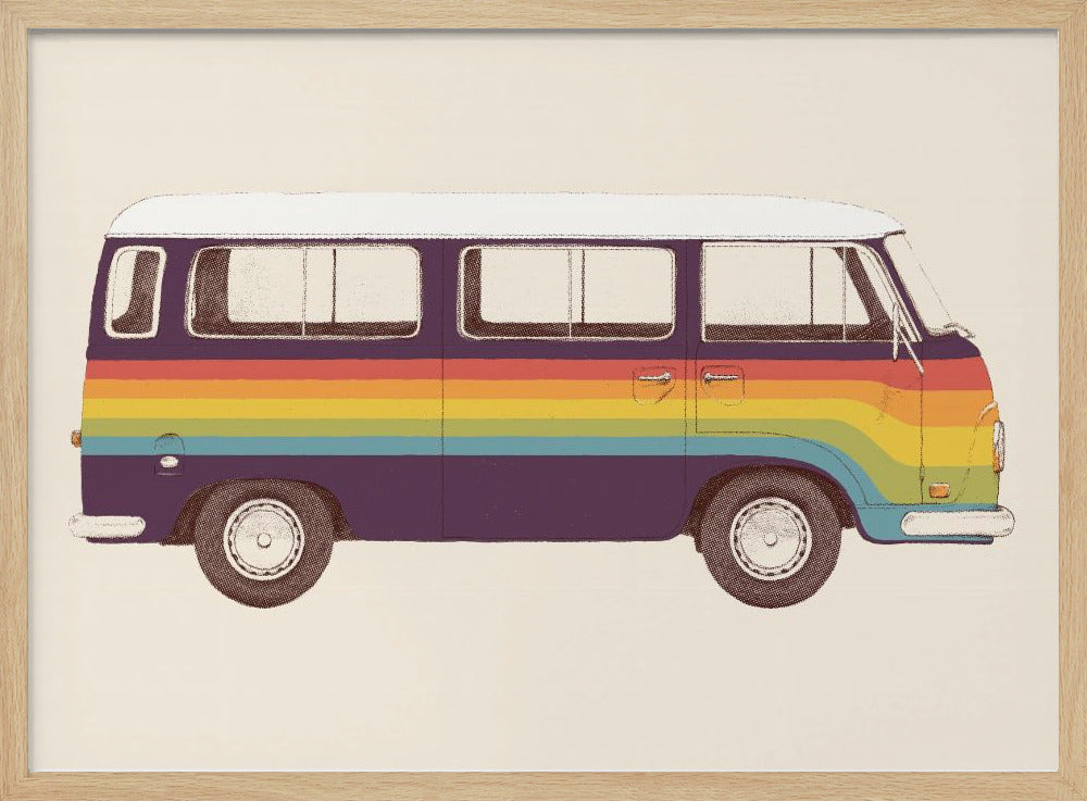 Van Rainbow Poster