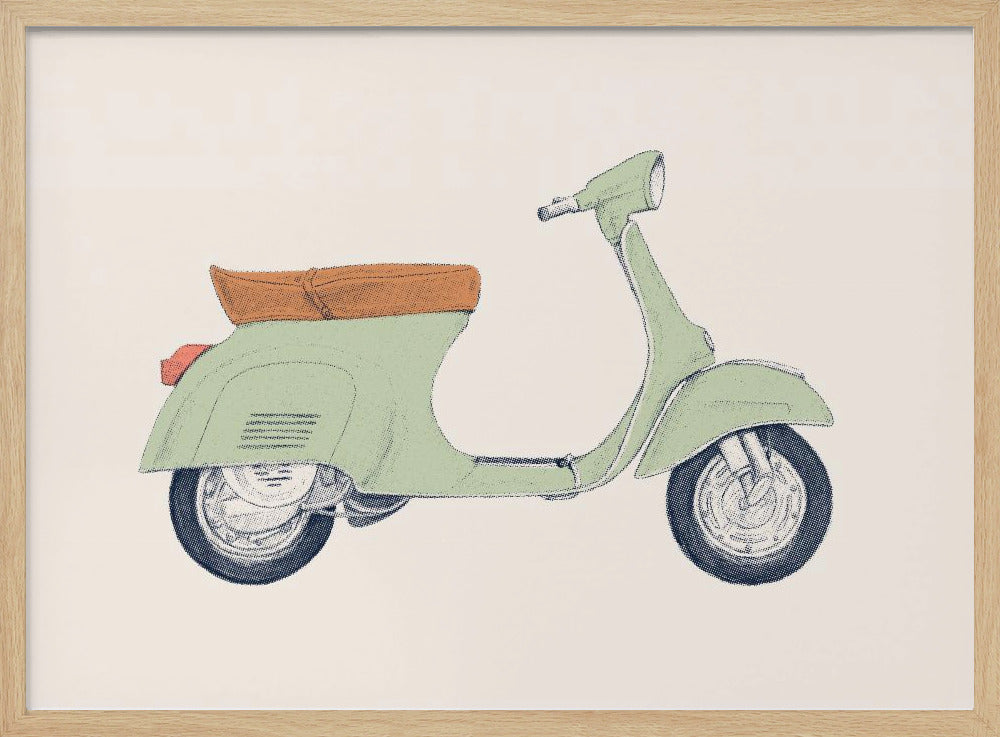 Vespa Print Poster