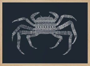 Crab Blue Poster Blue Poster