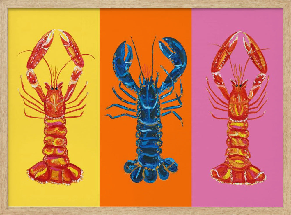 Lobster Langoustines Pop Art 3 Poster