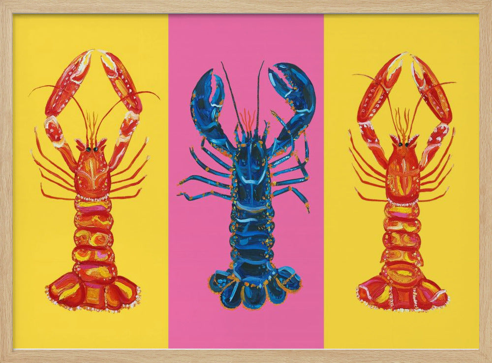 Lobster Langoustines Pop Art 2 Poster