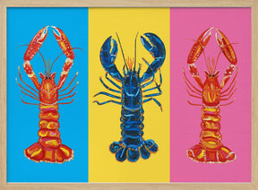 Lobster Langoustines Pop Art Poster