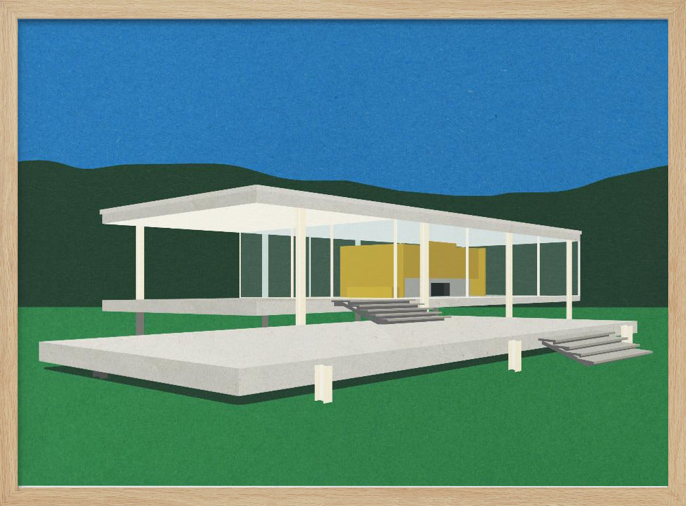 Ludwig Mies Van Der Rohe Farnsworth House Poster