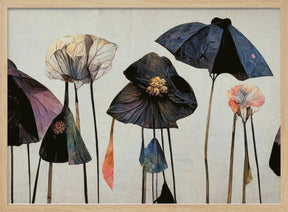 Umbrella Flowers No 1 Poster