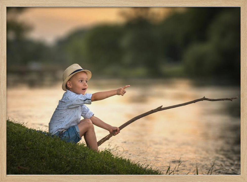 Little fisherman Poster