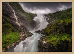 Kjosfossen waterfall Poster