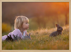 Maja and bunnies Poster