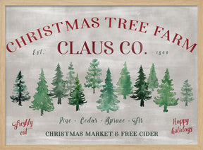 Vintage Christmas tree farm (2) Poster