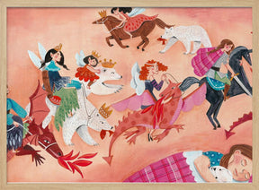 Fairy, bears and dragons dreams Poster