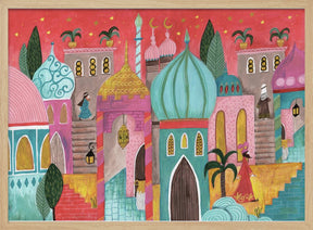 Pink Oriental city of Bethlehem Poster