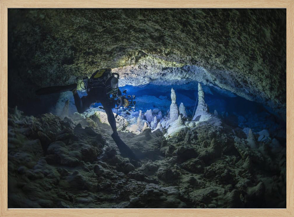 Scanning at 75 meters deep into a cave Poster