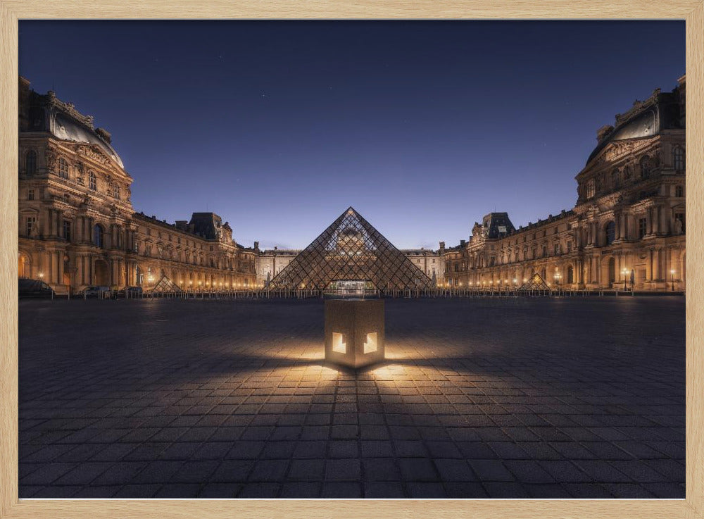 Dark Louvre Poster