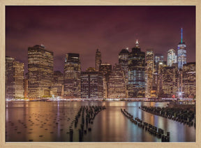 NEW YORK CITY Panoramic Nightly Impressions Poster