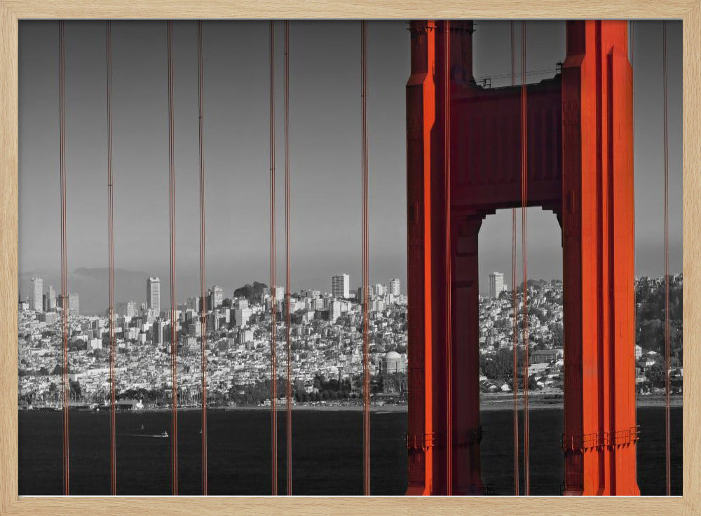 Golden Gate Bridge in Detail Poster