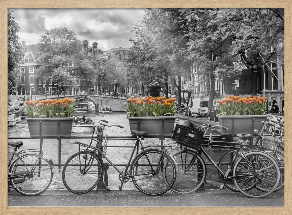 AMSTERDAM Gentlemen&#039;s Canal panoramic view Poster