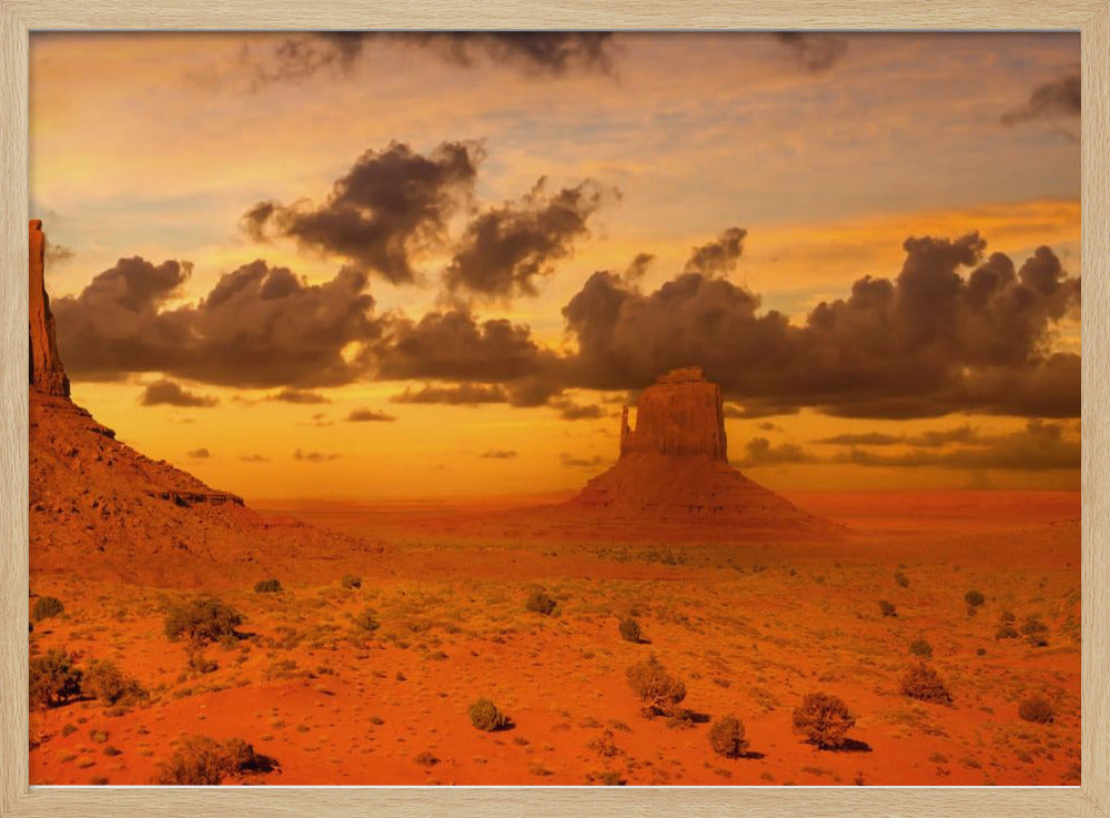 Gorgeous Monument Valley in the evening Poster