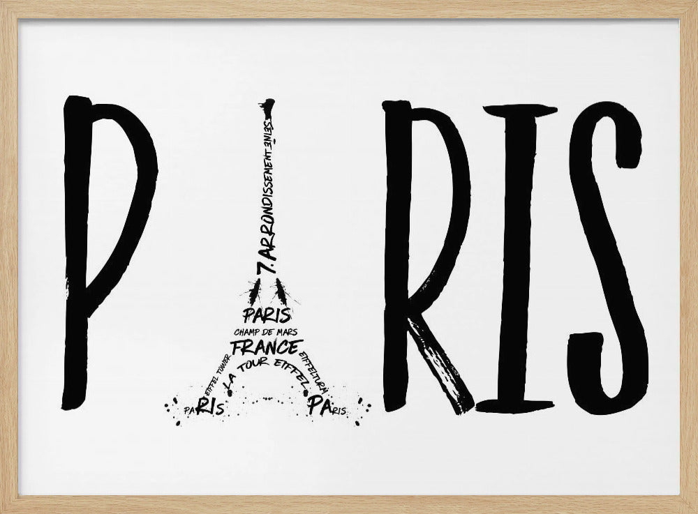 PARIS Typography Poster