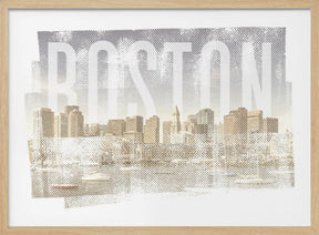 BOSTON Skyline | Vintage Poster