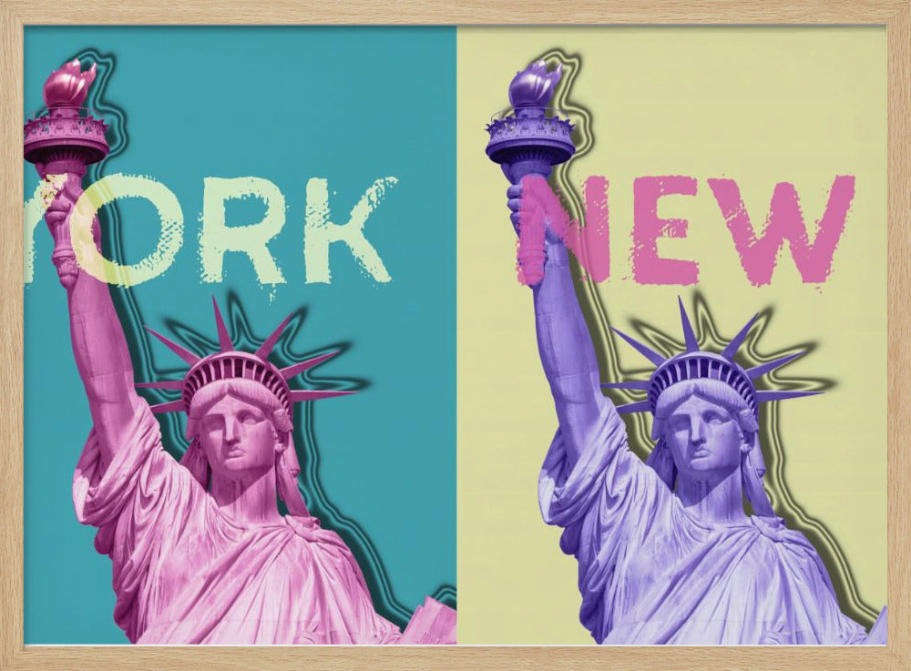 POP ART Statue of Liberty III Poster