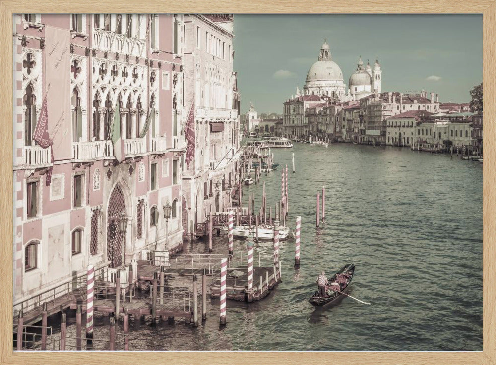 VENICE Canal Grande &amp; Santa Maria della Salute | urban vintage style Poster