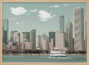 CHICAGO Skyline | urban vintage style Poster