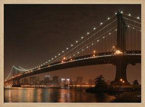 The 2 lovers under Manhattan Bridge Poster