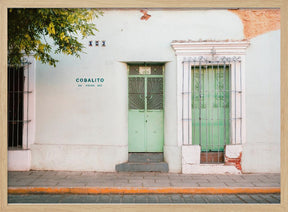 Oaxacan street | Colorful pastel Mexico photography Poster