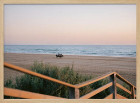 Horses Running on Taghazout Beach Poster