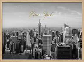 Newyorktopoftherock2017typebwgold Poster