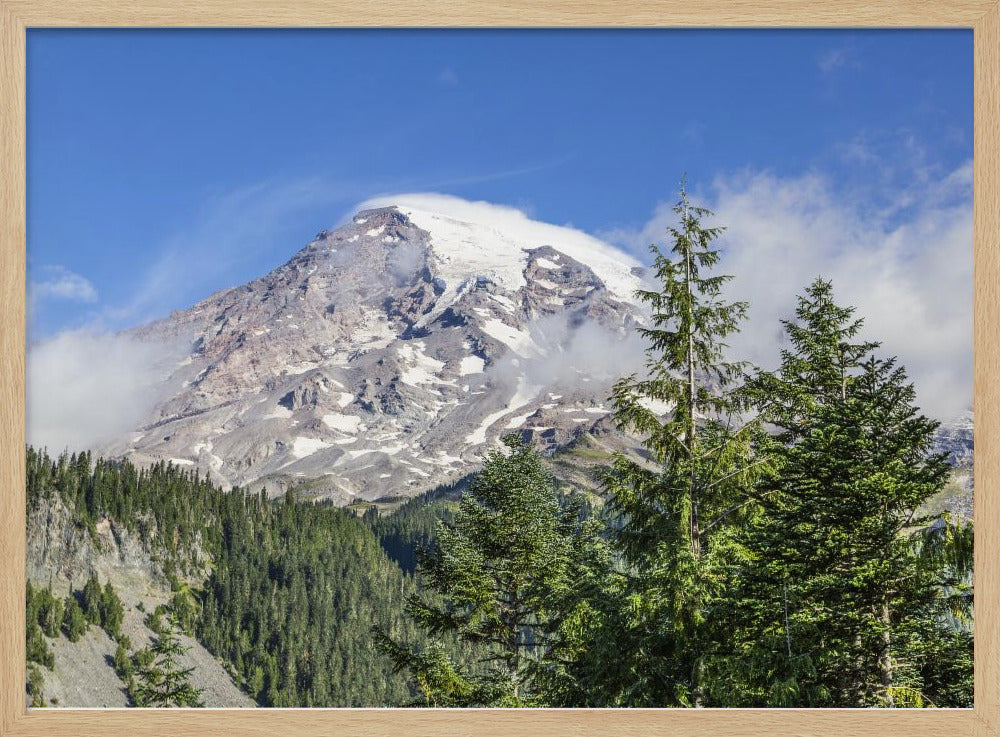 Striking Mount Rainier Poster