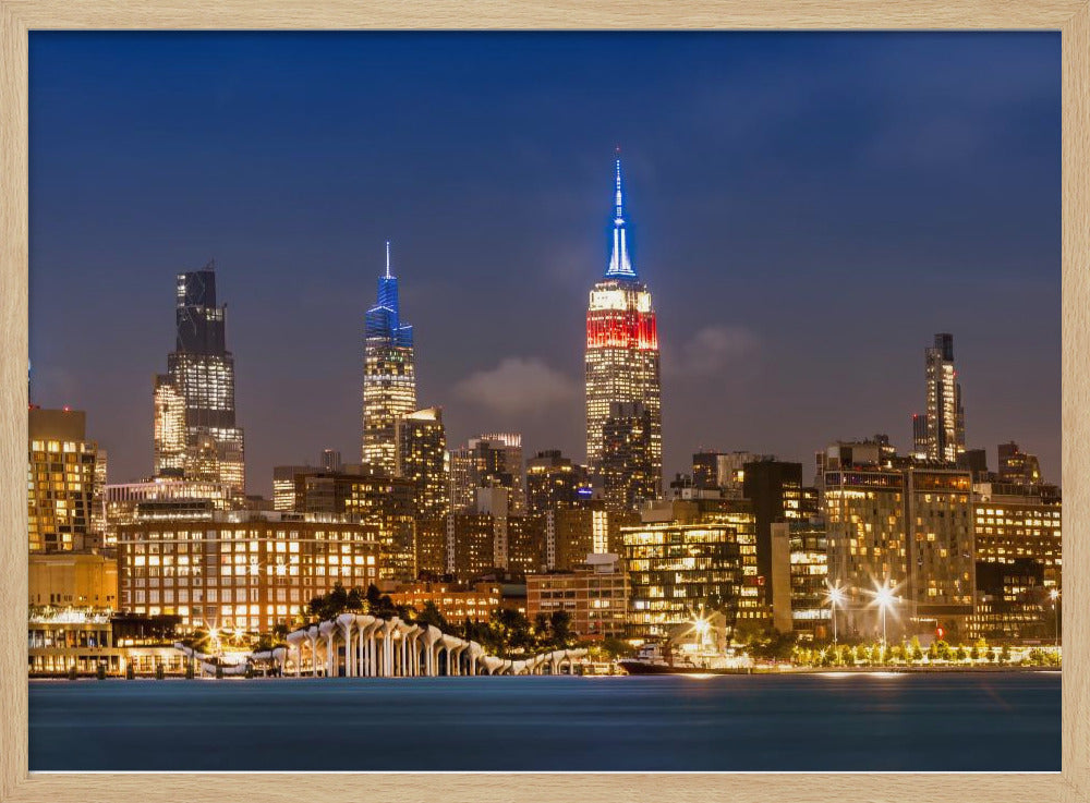 Impressive Midtown Manhattan Skyline with Little Island Poster