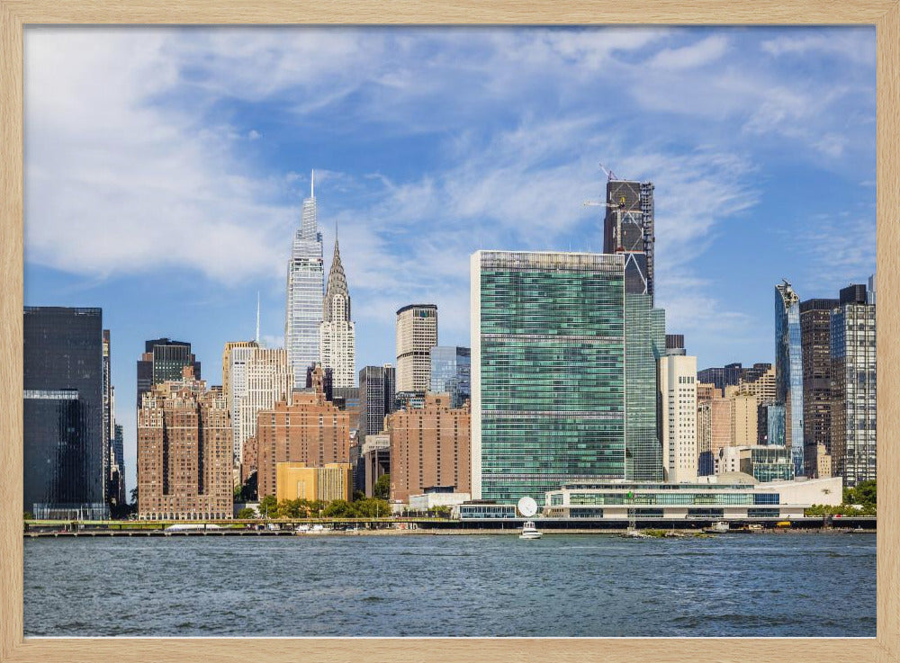 NEW YORK CITY East River Skyline Poster