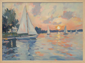 Sea Sailboats Poster