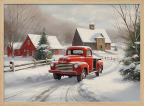 Christmas Truck Poster