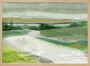 Green Pastures Landscape 1 Poster