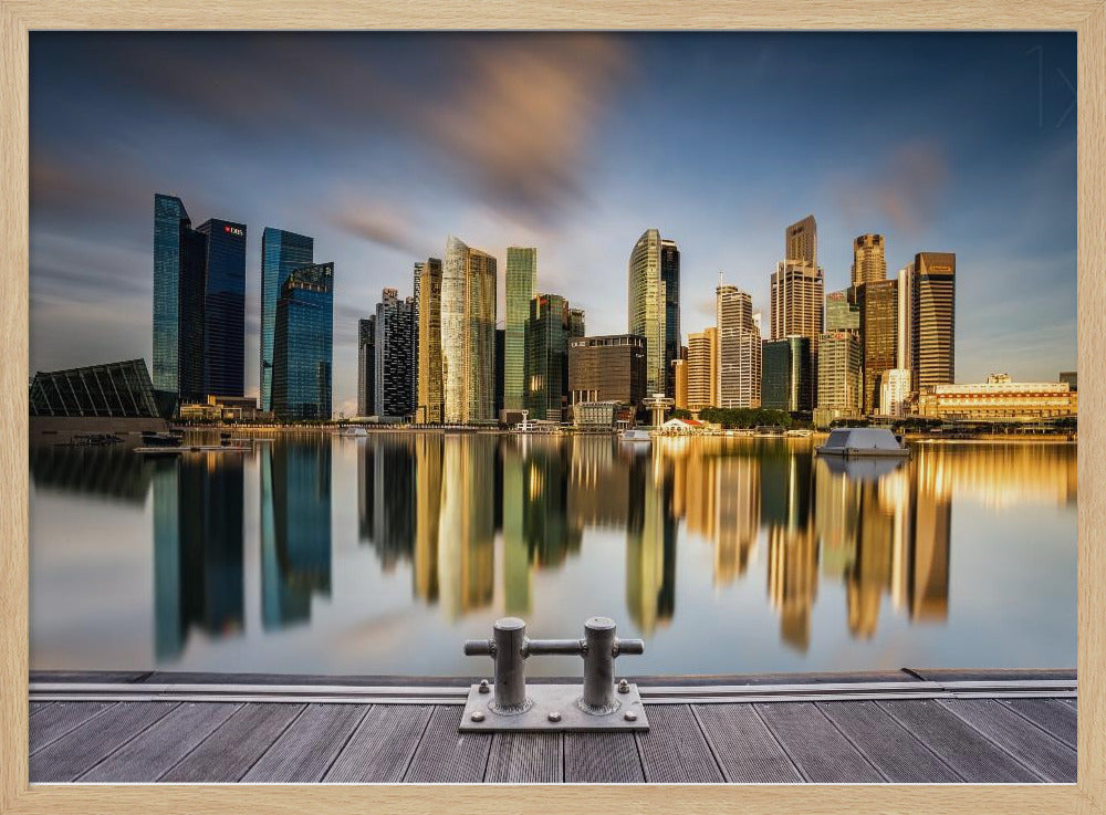 Golden Morning in SIngapore Poster