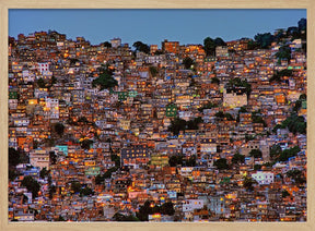 Nightfall in the Favela da Rocinha Poster